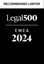 Wyróżnienie Legal500 Recommended Lawyer 2024 dla adwokata Marcina Klonowskiego